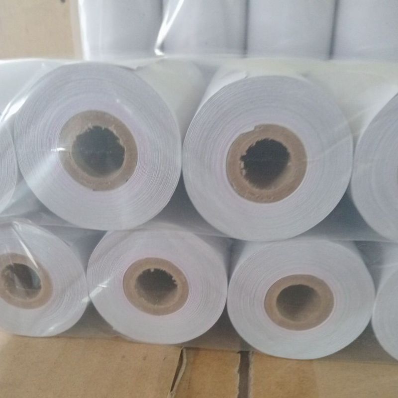 

Kertas kasir ncr 2ply ukuran 75x60 paket 1pak isi 10roll