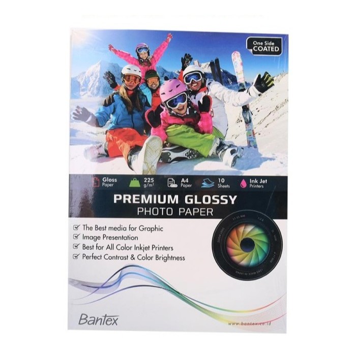 

Bantex Ink Jet Photo Paper A4 Premium (10 sheets) 225gr # 8001 04 (pcs)