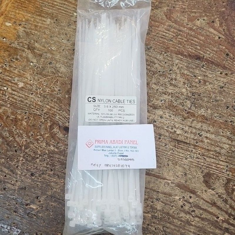 

Cable Ties uk. 3,6×250mm @100pcs