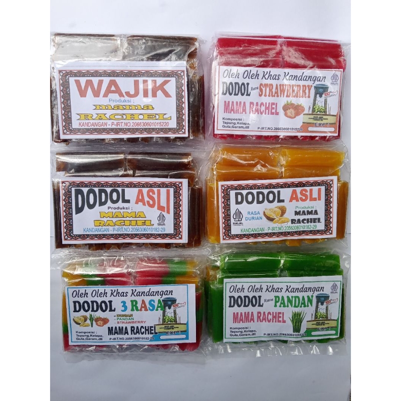 

Dodol Asli Kandangan Aneka Rasa/wajik/original/3rasa isi 13 biji "MAMA RACHEL