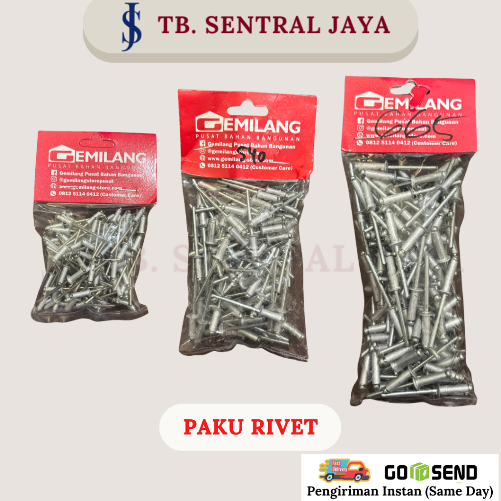 Paku Rivet Type 440, 540, 665/Paku Rivet