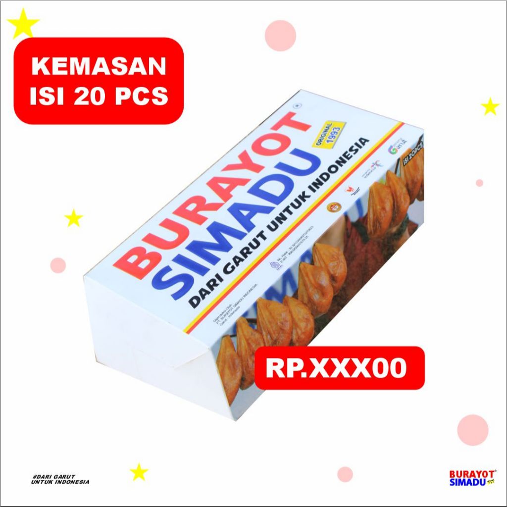 

Burayot Simadu Dari Garut UNTUK INDONESIA RP.XXX00 20pcs