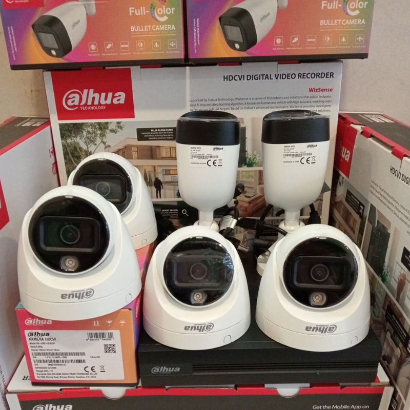 Paket.Cctv.Dahua.6Kamera.Dahua.Full.Color.2mp.Lengkap.Tinggal.pasang