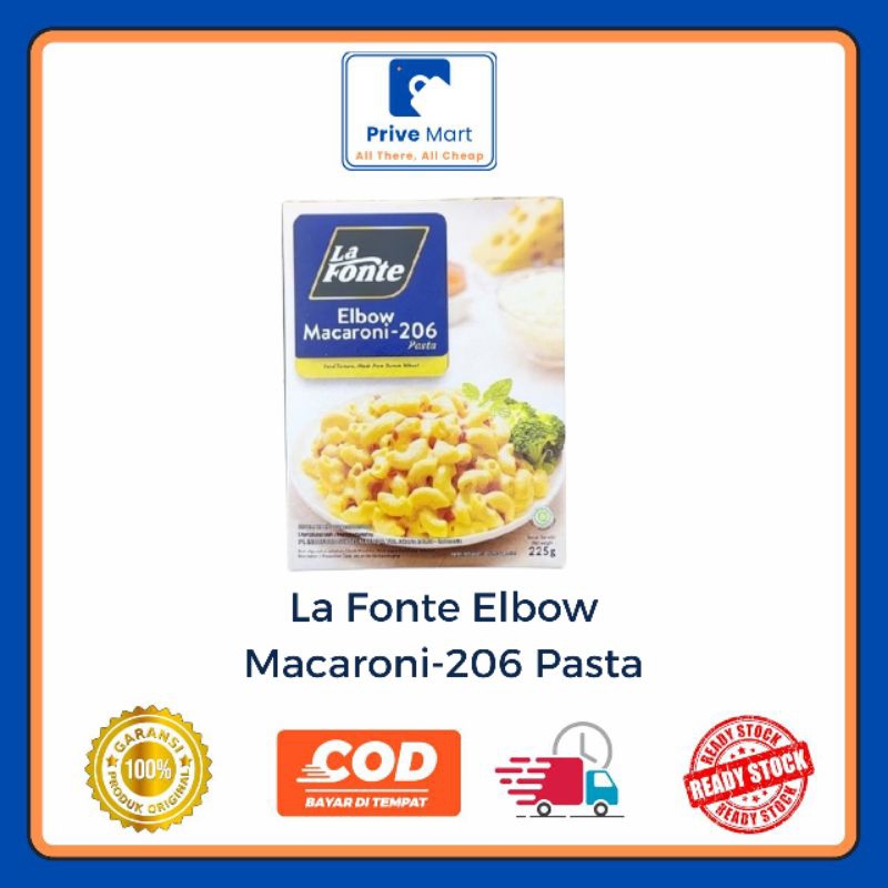 

La Fonte Elbow Macaroni-206 Pasta 225g Prive Mart