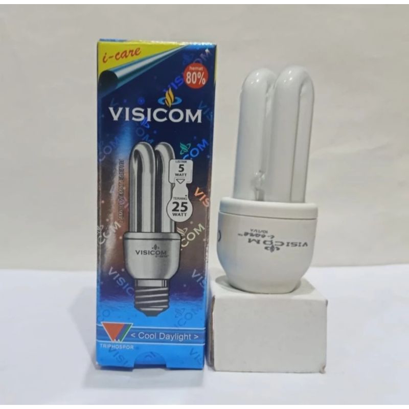 Lampu PLC Visicom 5 Watt | Lampu Lilin Visicom 5 W - Lampu Lurus Visicom 5w