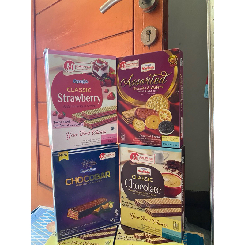 

Superquin box stroberi, coklat, assorted, chocobar (ECER)