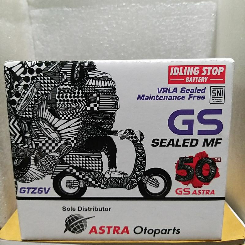 Aki Motor GS ASTRA PCX150 125 160,Adv,Stylo,Vario Old Kzr GTZ6V Gs Mf Astra 100%ori Terjamin Keaslia