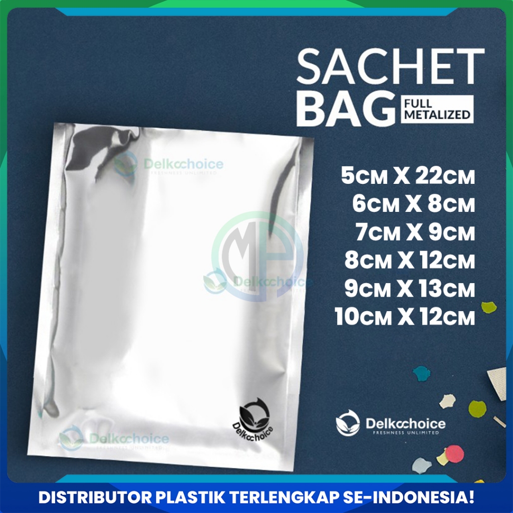 Plastik Kemasan Sachet Metalizing Foil Saset kopi dan Snack Ukuran Kecil Termurah - Delkochoice