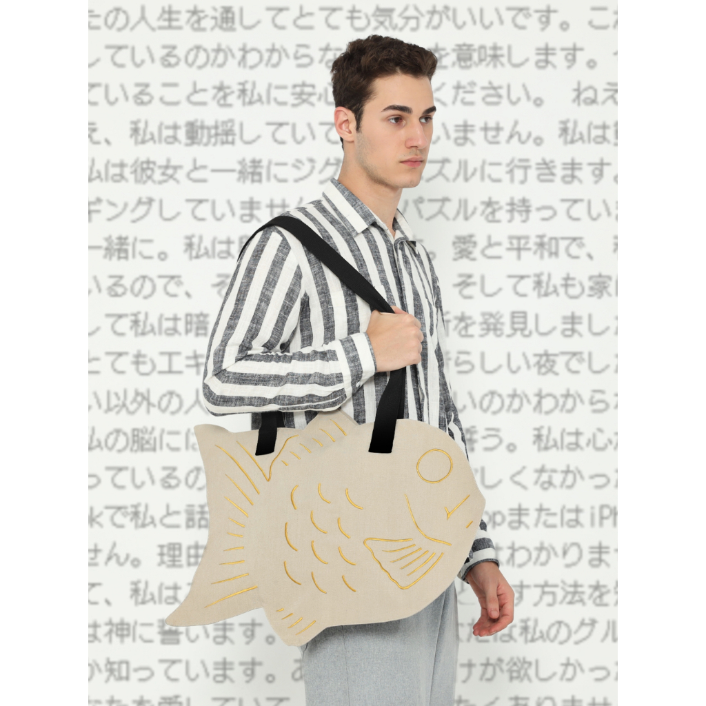 KOINOBORI MMXXV Taiyaki Tote Bag Tas Selempang Pria / Wanita / Unisex