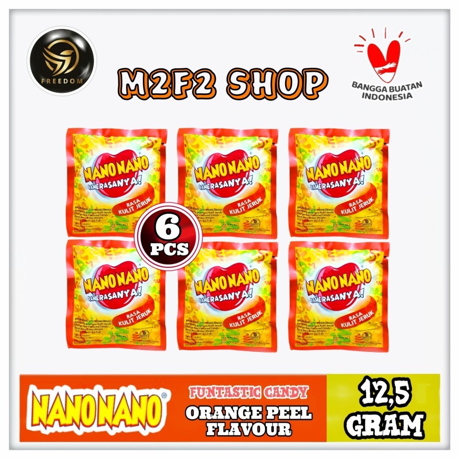 

Permen Nano Nano Rasa Kulit Jeruk Sachet - 12,5 gr (Kemasan 6 Pcs)