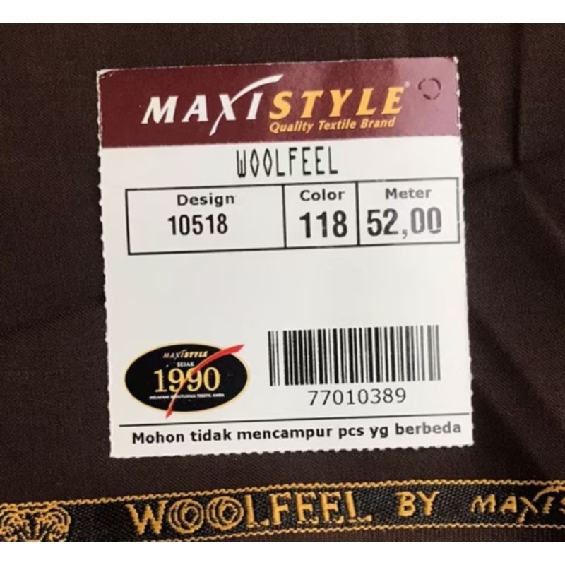 Kain Woolfeel Seragam Kejaksaan by Maxistyle