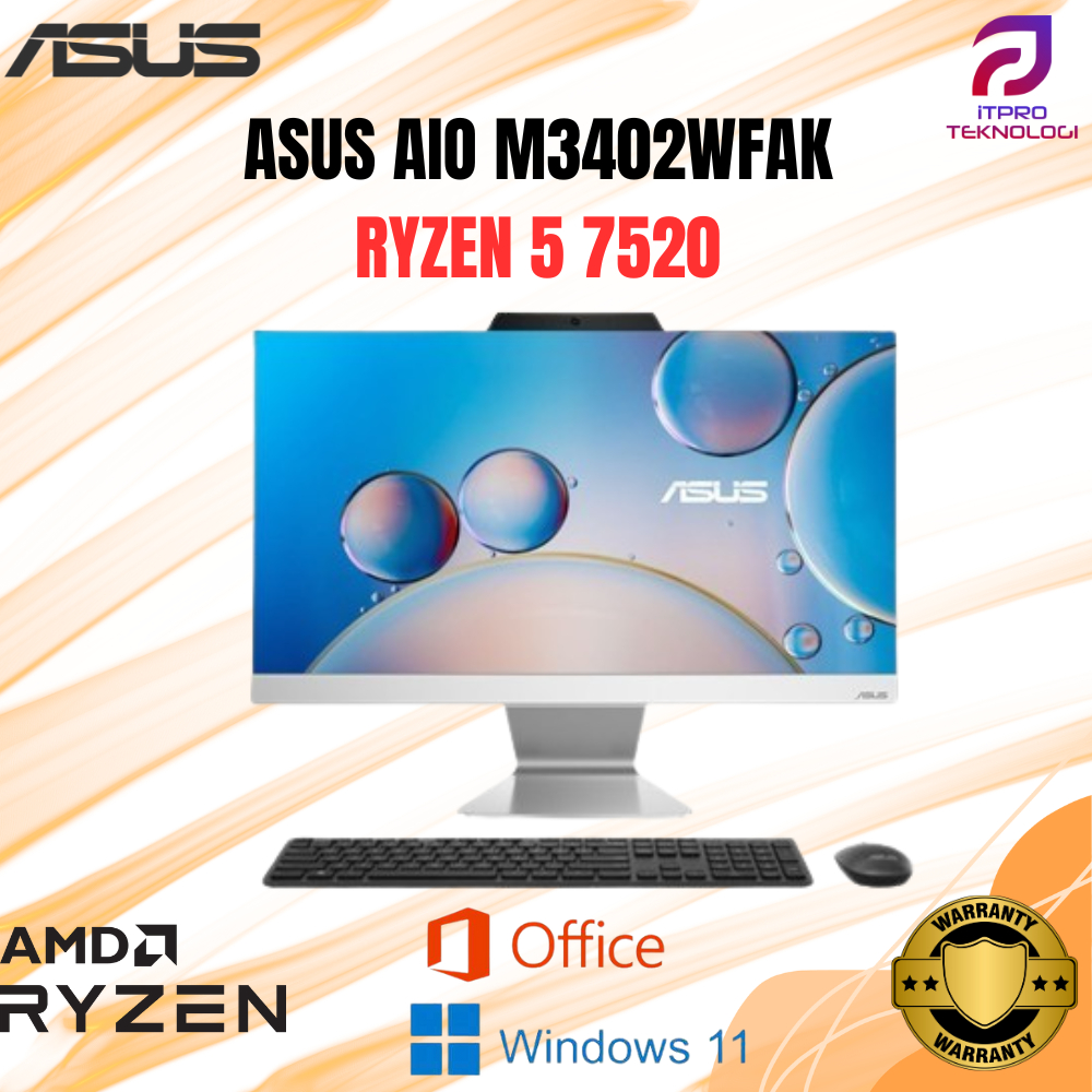 ASUS AIO M3402WFAK RYZEN 5 7520 16GB 1TB