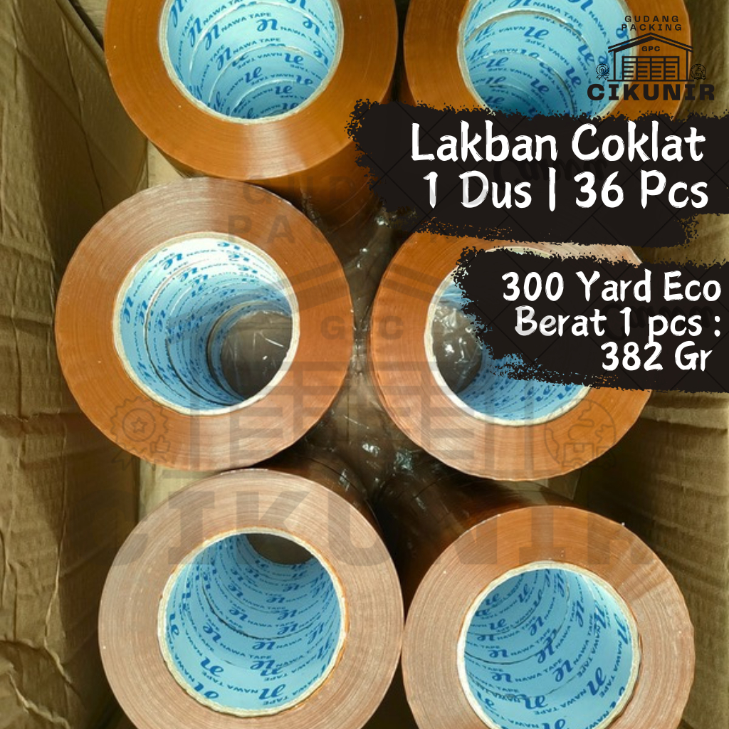 

Lakban Coklat 1 DUS 45mm x 300 Yard Ekonomis Termurah