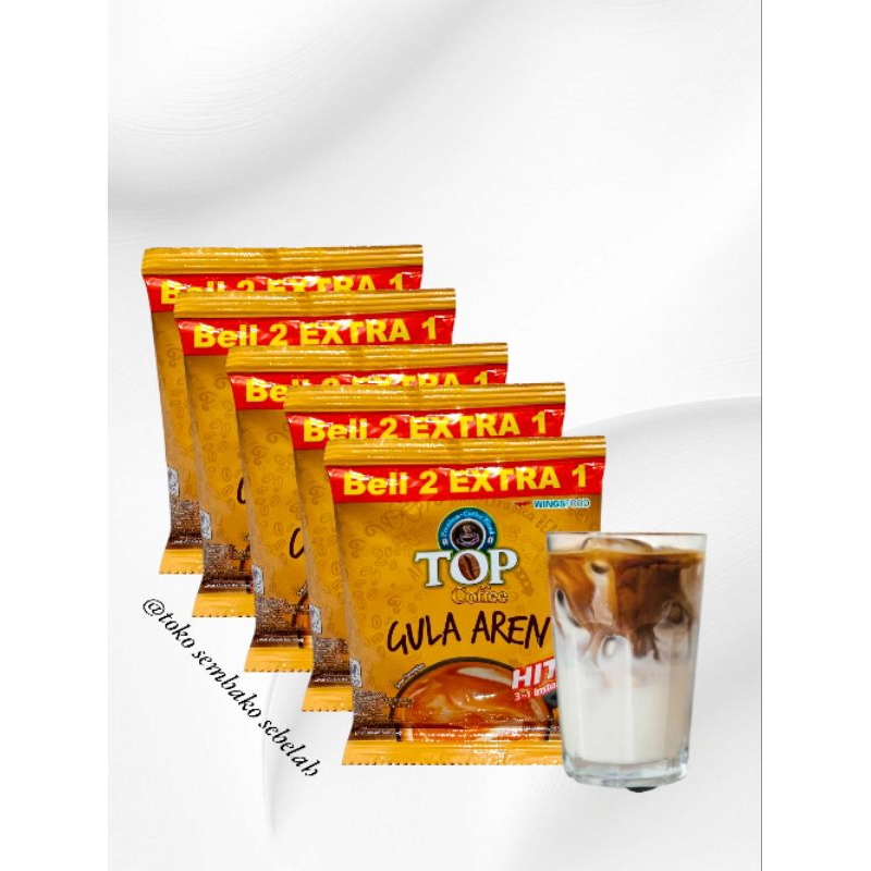

Top Coffee Gula Aren || Kemasan 22gr || 1 Renteng Isi 15 Sachet