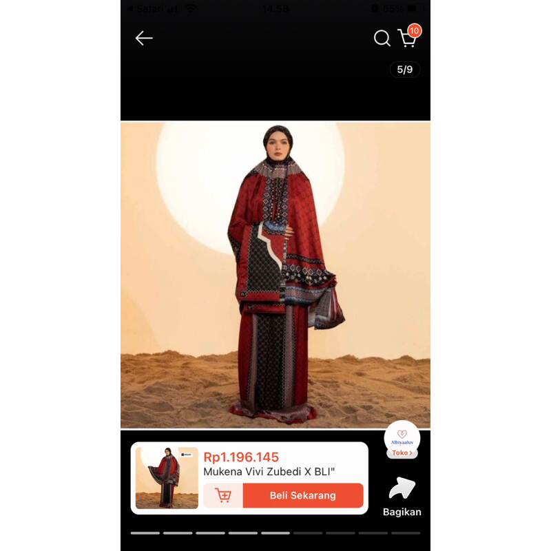 Vivi Zubedi x Bli/ Vivi Zubedi mukena/ Vivi Zubedi Prayer Robe/ VZ Mukena/ VZ Prayer Robe/ VZ Prelov