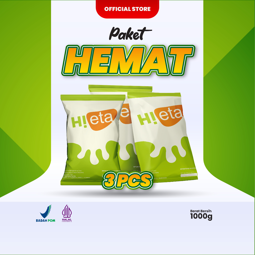 

Susu Kambing Etawa Bubuk 1kg Alami - Varian Original - Paket 3 - HiEta