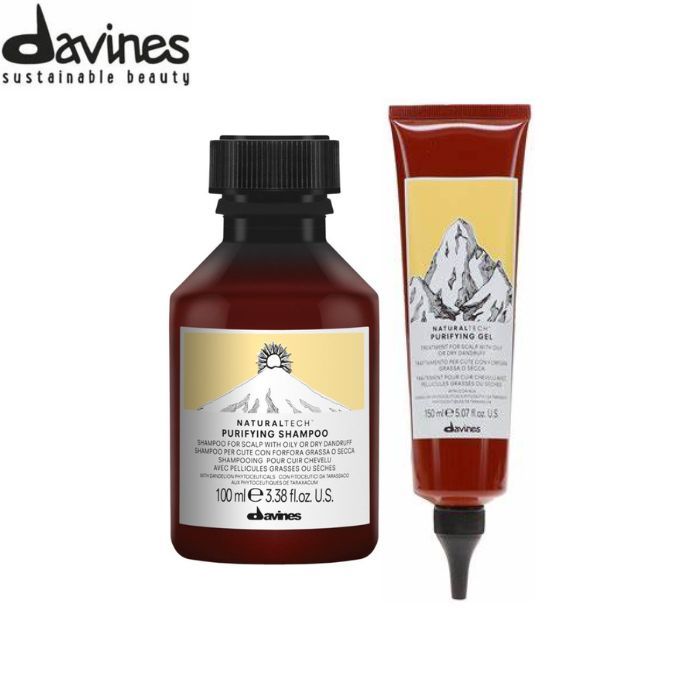 Davines Purifying Shampoo 100ml + Davines Purifying Gel 150ml
