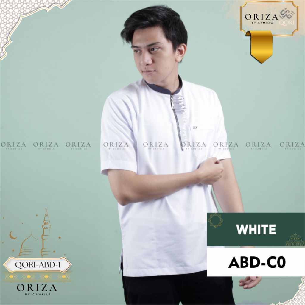 Qori Apparel/Baju Koko Casual Abidzar/Baju Koko Lengan Pendek/ABD-1