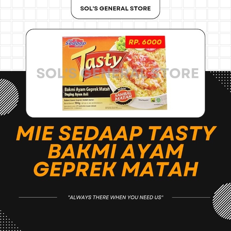 

Mie Sedaap Tasty Bakmi Ayam Geprek Matah