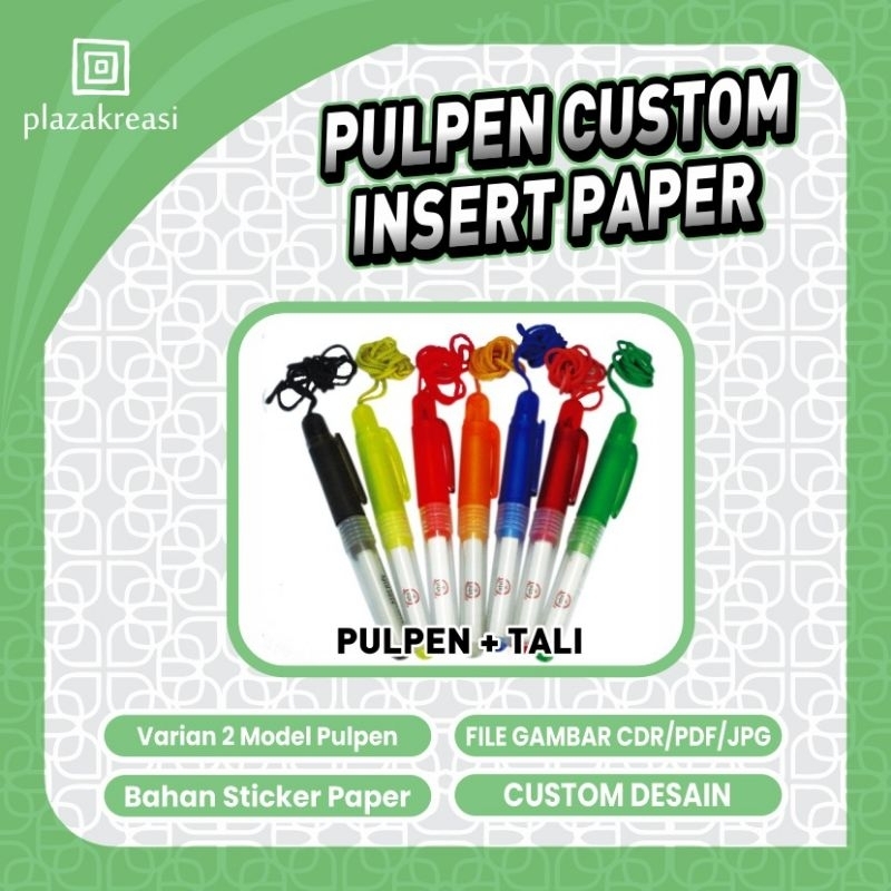 

Pulpen Custom Logo TERMURAH / Bolpoin Custom Tulisan / Ballpoint Pen Custom Insert Paper