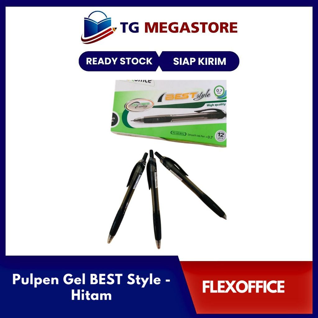 

Pulpen Gel Flexoffice BEST Style - Hitam