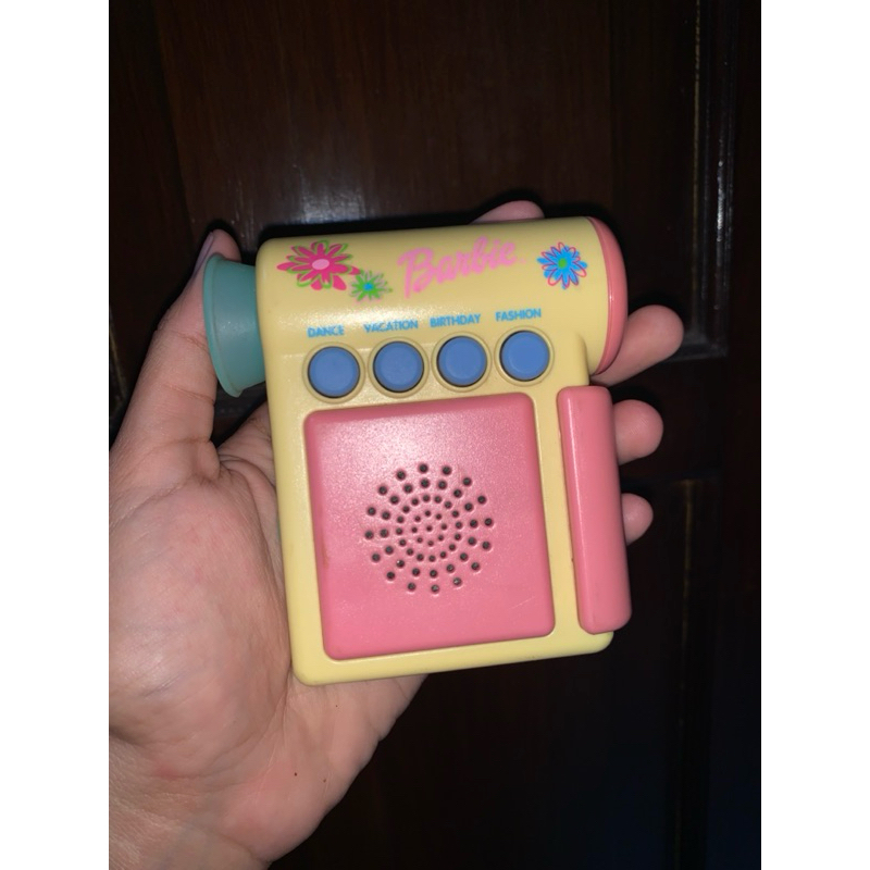(baca desc) preloved mainan anak mainan bayi kamera handycam barbie mattel