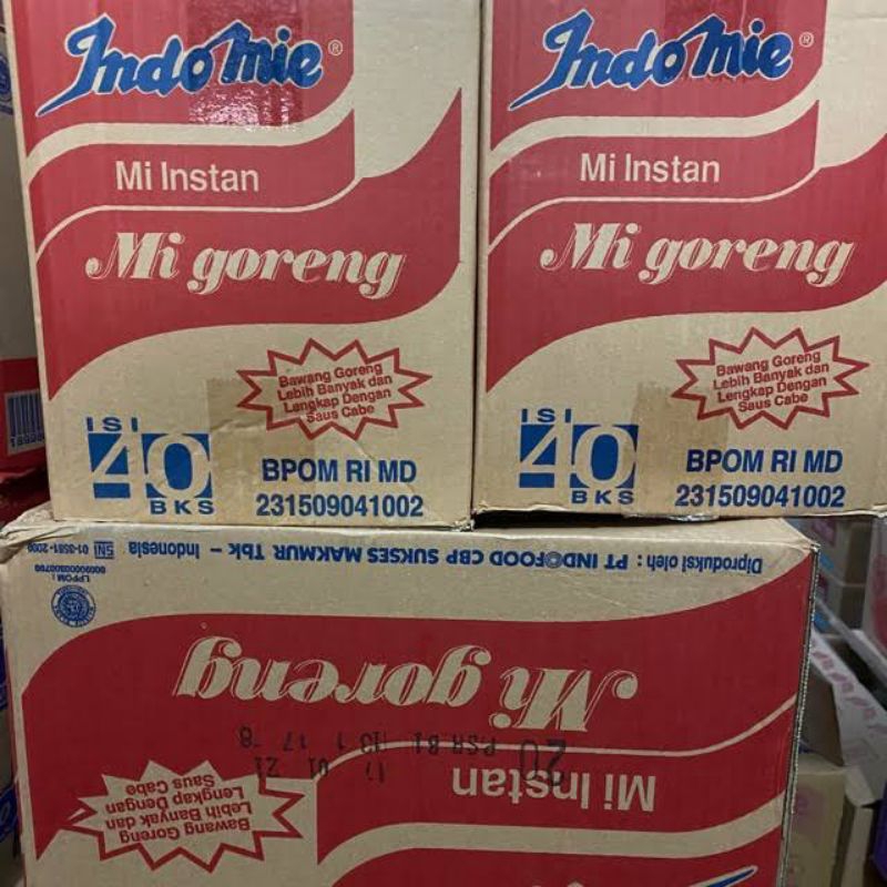 

Mie Indomie Goreng 1dus isi 40pcs