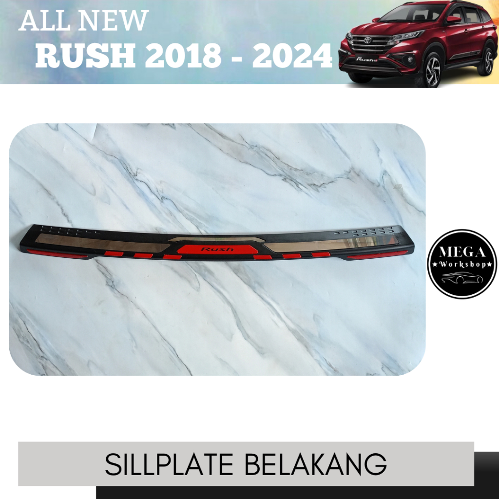 Sillplate Injakan Belakang Mobil All New Rush 2018 - 2024