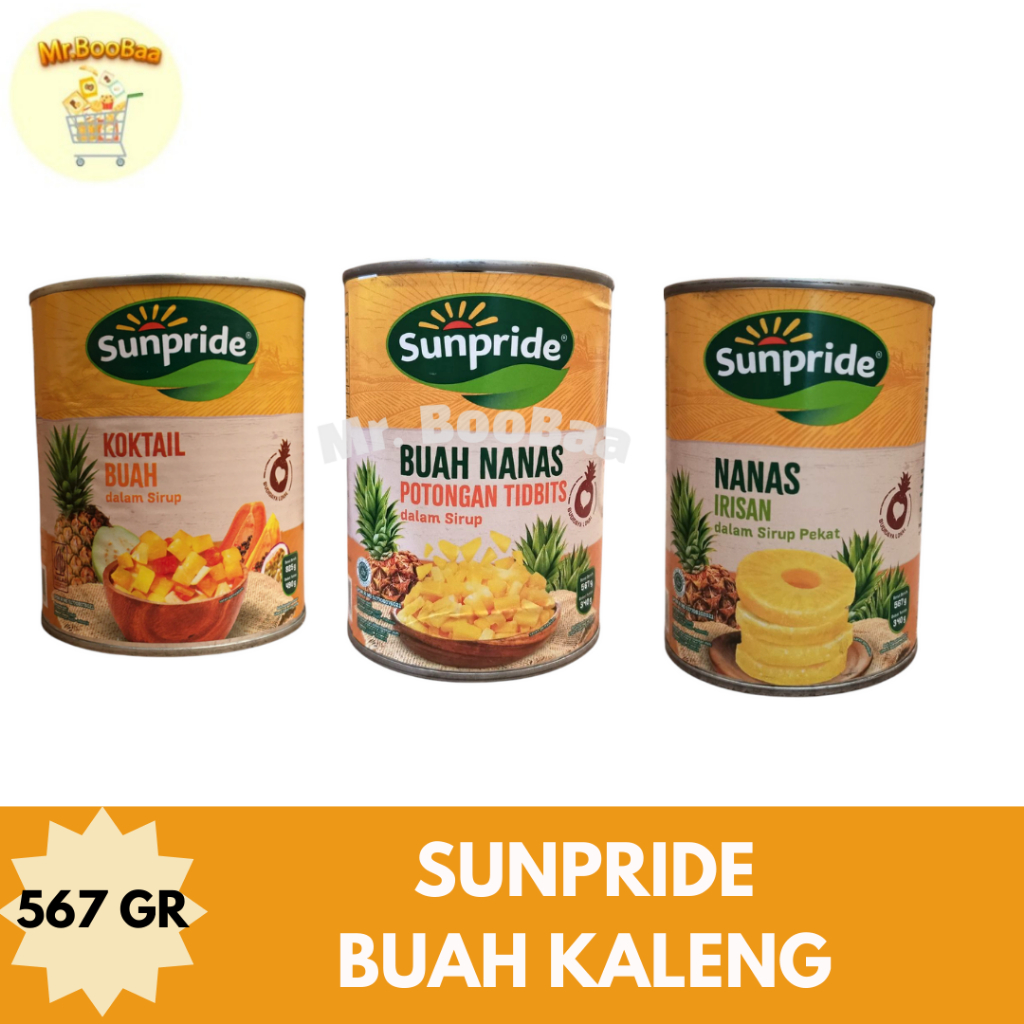 

Sunpride Tropical Fruit Salad / Cocktail | Pineapple Slices/ Pineapple Tidbites In Syrup Paling Juicy Nutrisi [Kaleng]