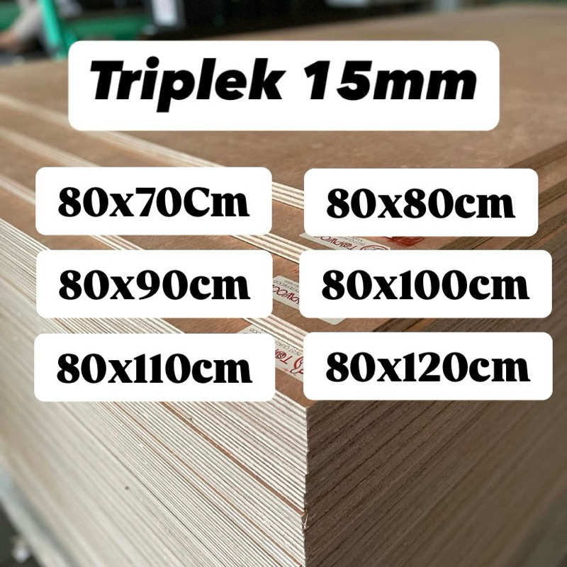 Triplek Premium 15mm 80cm Halus Meranti Plywood Multiplek