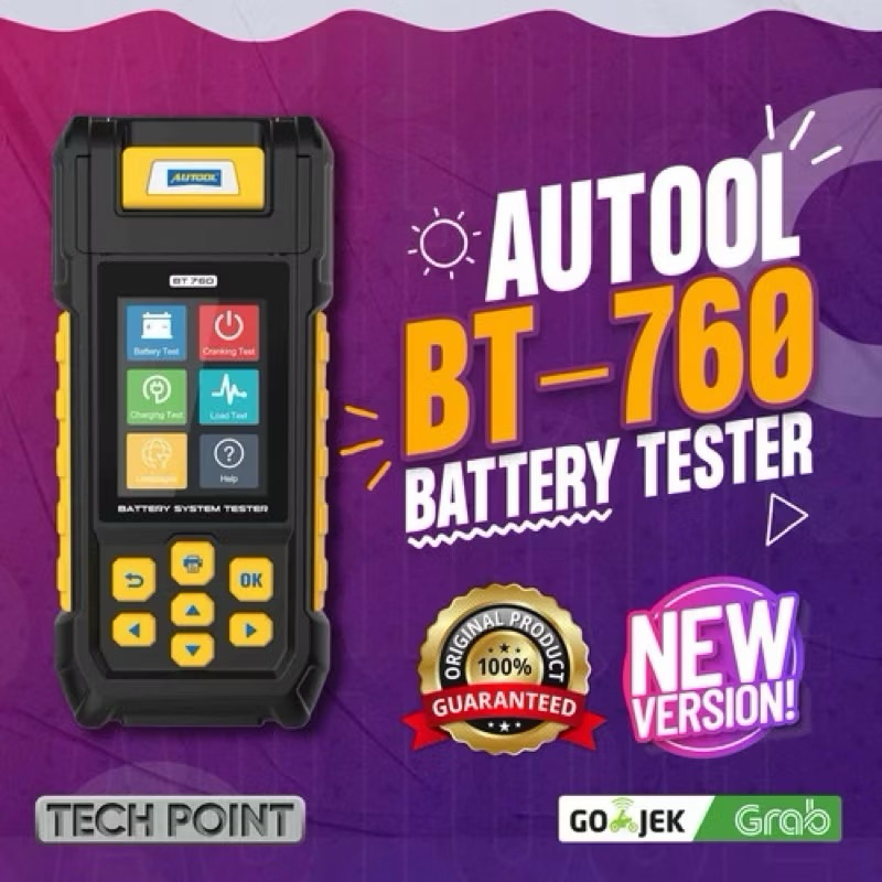 AUTOLL BT760 BT 760 bt760 12V 24V ,CAR BATTERY bt 760 autool TESTER ANALYZER BATERAI AKI PRINTER Aut