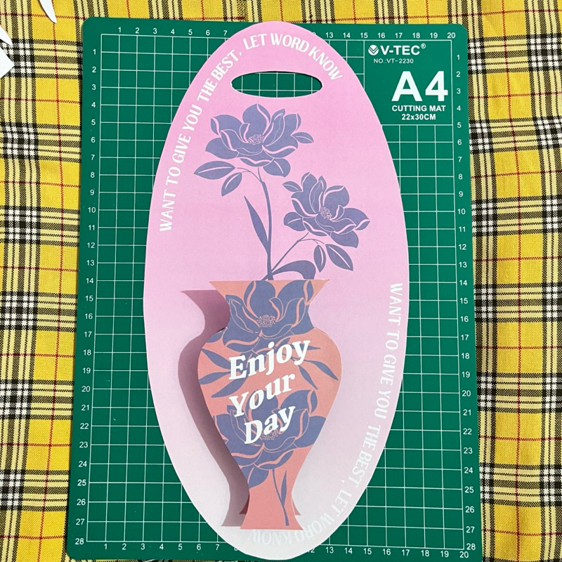 

paper flower handle 3D | kertas glosy 310 gram tebal | flower card | packaging flower 3D | kertas packing bunga pop up | kertas bunga