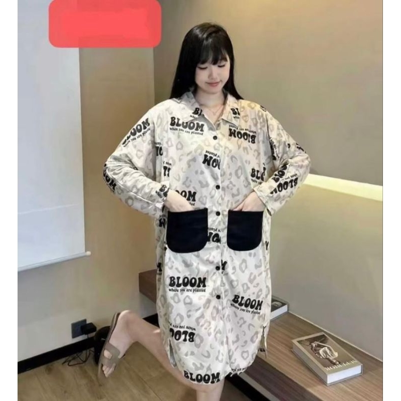 Preloved daster kerah-daster kancing busui