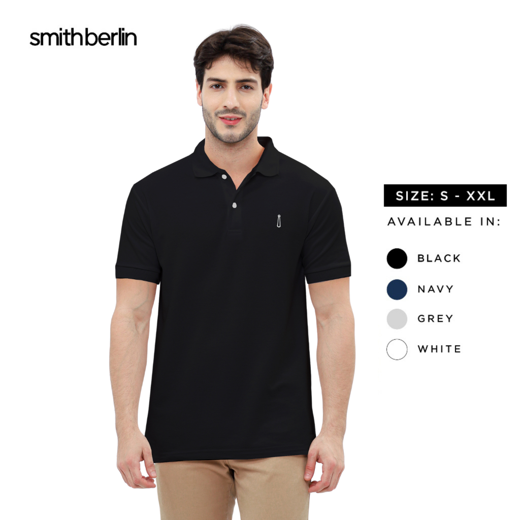 Smith Berlin Kaos Polo Pria Lengan Pendek Pedro Slim Fit Katun Premium Polo Kerah Adem dan Nyaman