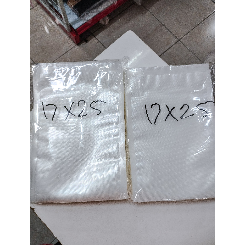 Plastik Vacum Embos Bening 17x25