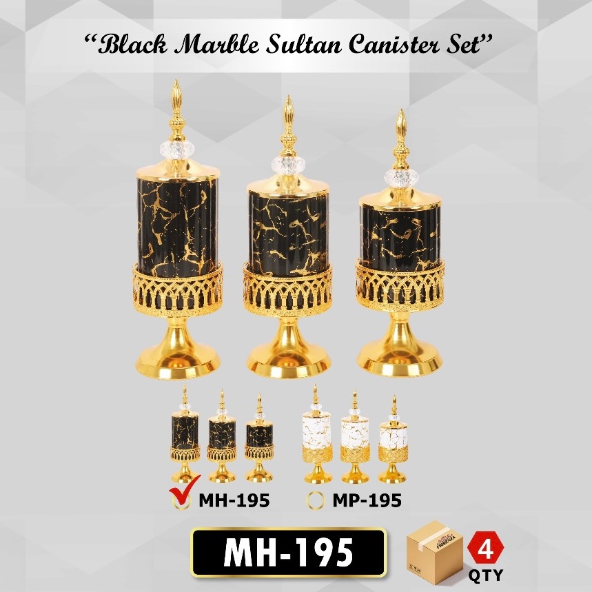 Toples Kue Makanan Keramik Sultan Set Dengan Rak Motif Marble Fiorenza 195