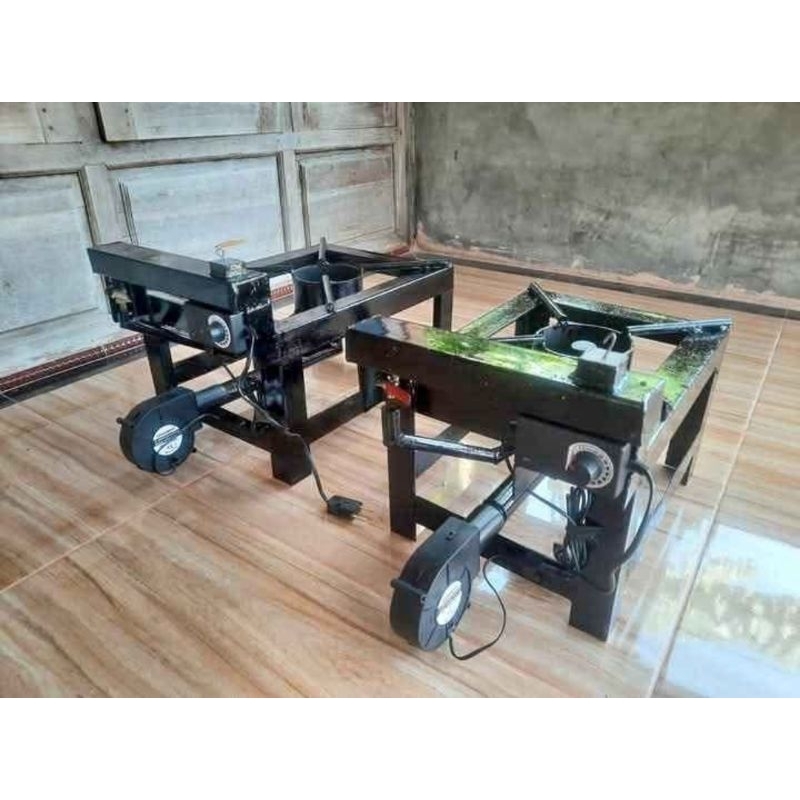 kompor oli bekas api biru, fulset dengan blower