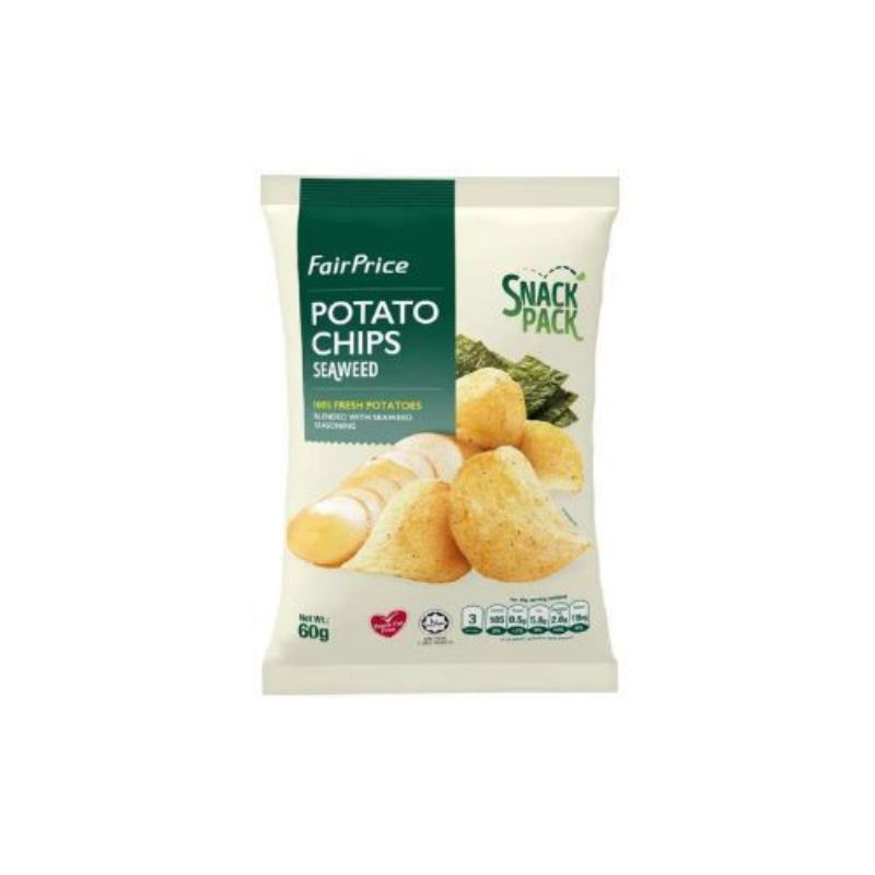 

Fairprice Potato Chips Seaweed 60Gr - Fair Price Keripik Kentang Rumput Laut