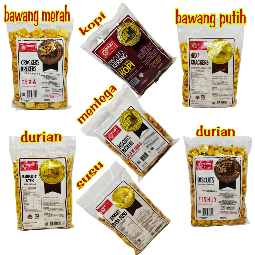 Kue Kering Nissin Aneka Rasa 300 gram - TEXA - FISHLY - FRYCHIP - BISKUIT KERING - BISKUIT MADU