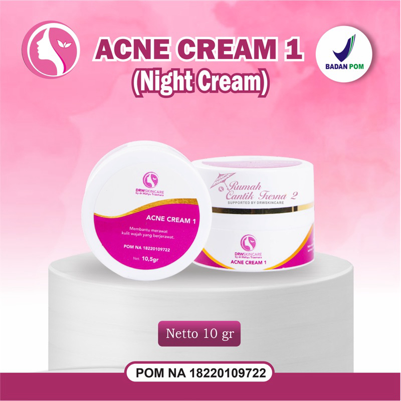 Krim Malam Acne 1,2,3 Drwskincare Original 100%
