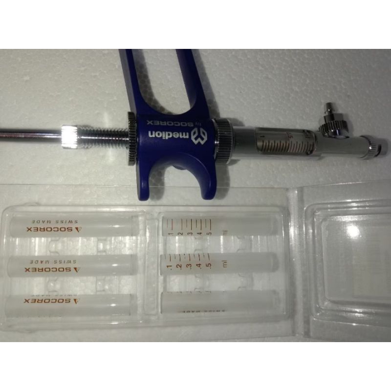 Tabung Kaca Socorex 0.5ml + Piston Medion