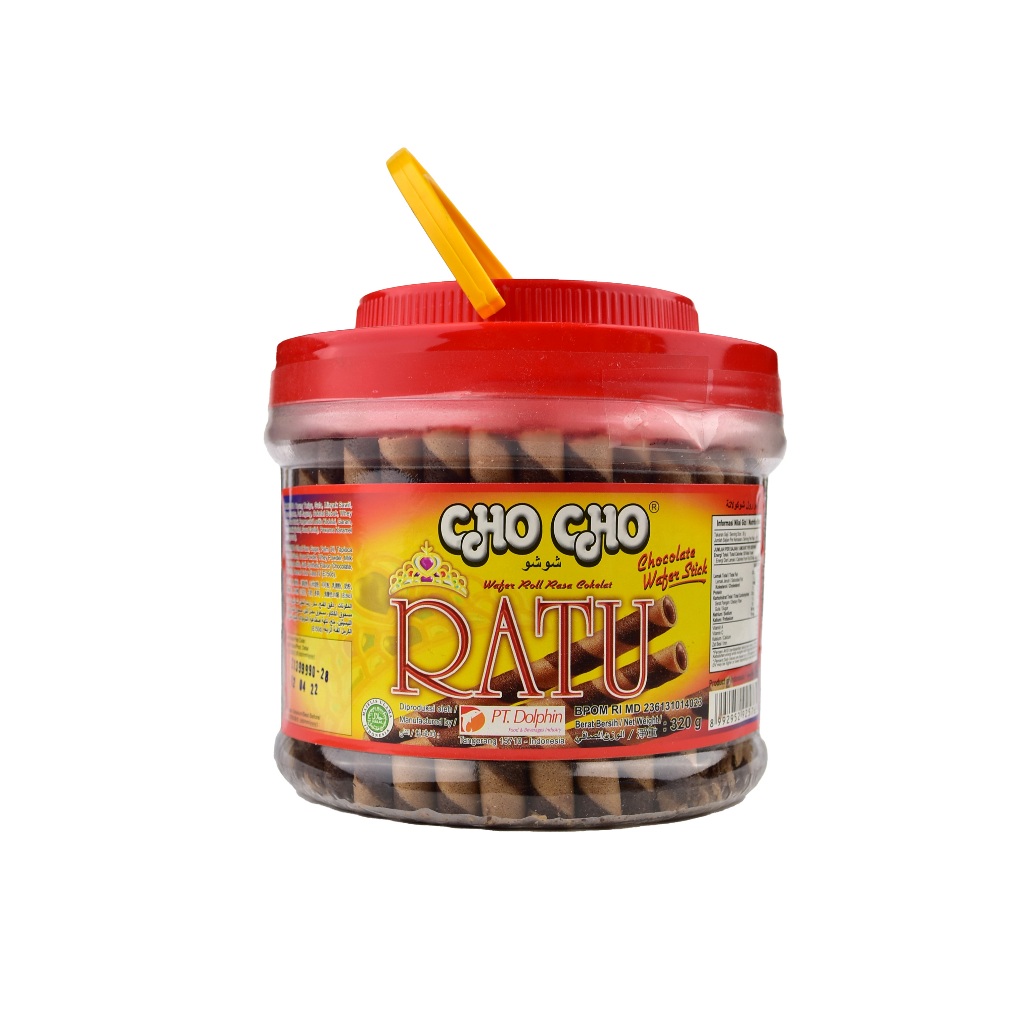 CHO CHO WAFER STICK RATU COKLAT STROBERI TOPLES 320GR