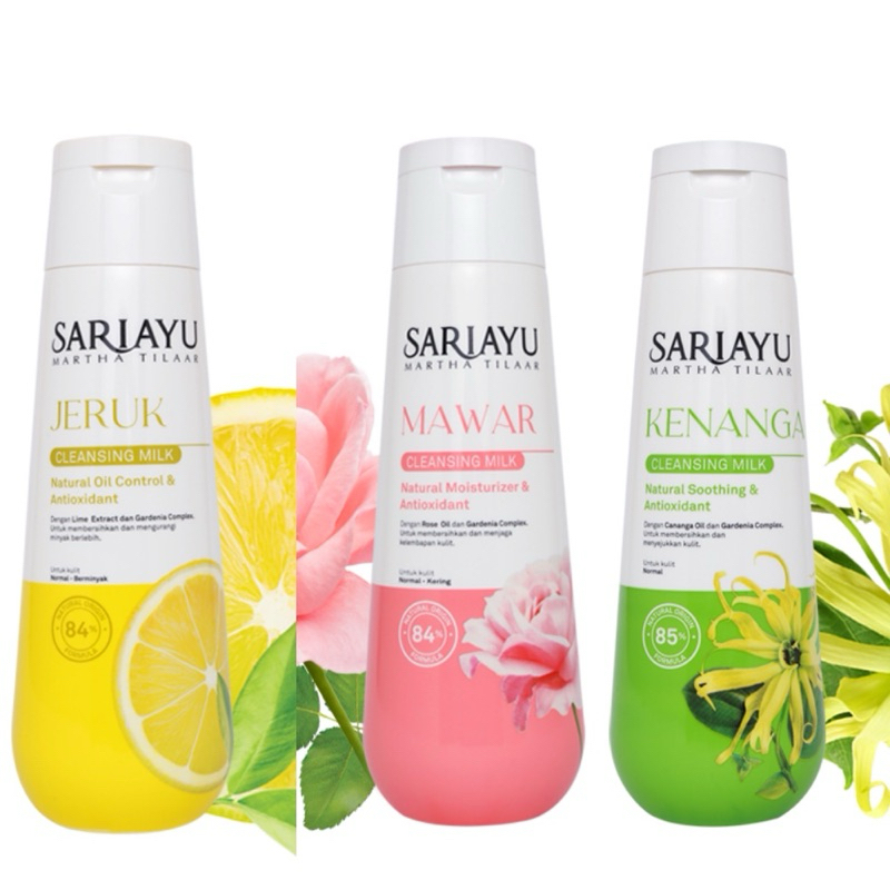 Sariayu Cleansing Milk / 150ml / Pembersih Wajah / Mawar - Jeruk - Kenanga