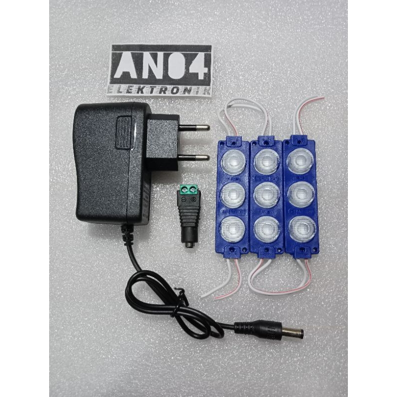 PAKET LAMPU KOLONG LED ADAPTOR 12V KOLONG MEJA TV KURSI TEMPAT TIDUR LAMPU AQUARIUM SERBAGUNA