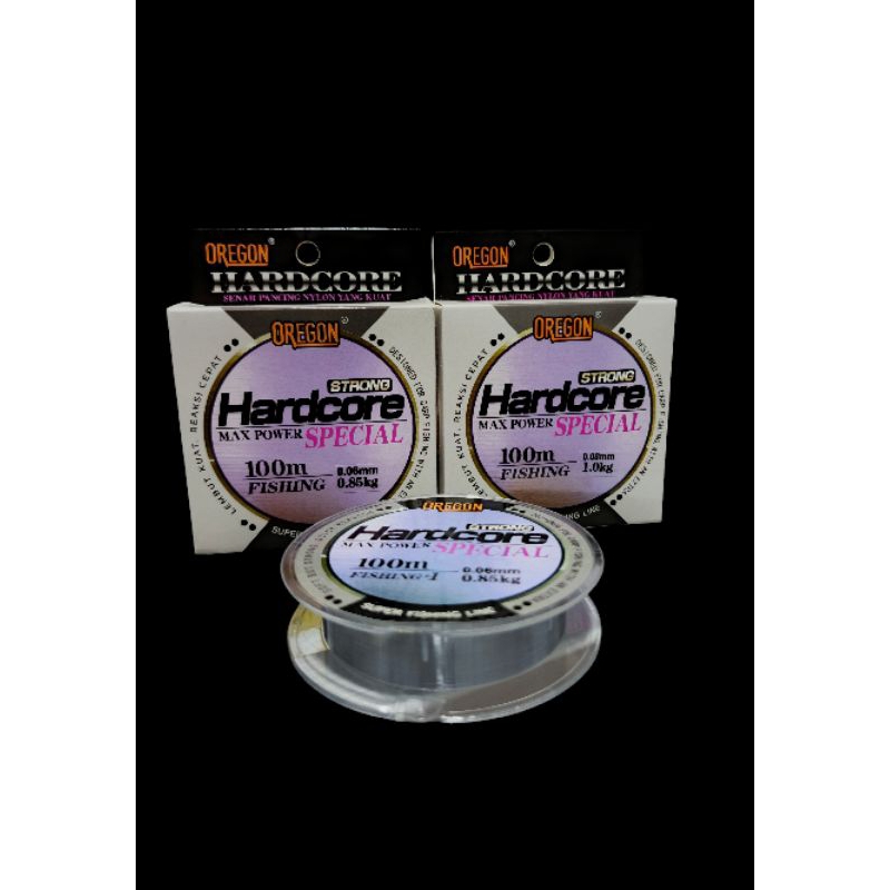 senar pancing OREGON HARDCORE 0,06mm/0, 08mm