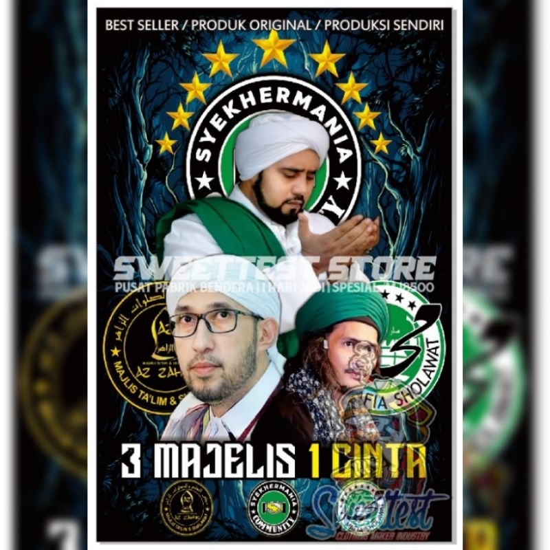 BEST SELLER + 1 HARI JADI + FREE STICKER, BENDERA PRINTING CUSTOM, GIANTFLAG PRINTING CUSTOM, MINIFL
