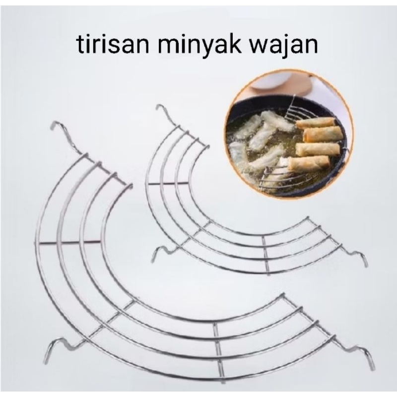 alat peniris tirisan minyak wajan penggorengan
