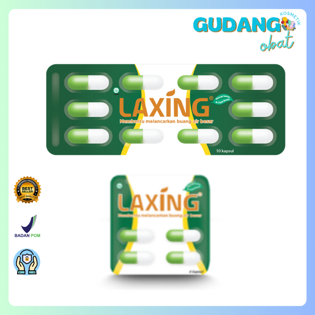 Laxing Tablet 4's, Laxing Tablet 10's  - Pelancar Buang Air Besar, Diet