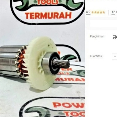 

Armature MAKITA LS 1040 516718-8 Mitre Saw Angker Dinamo Tengah LS1040