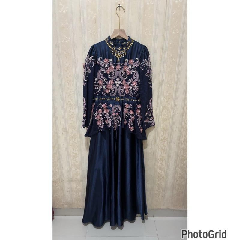 preloved gamis bibiq dress elisabeth winsby size S LD 90cm Original